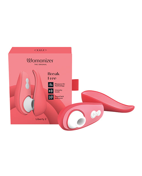 Womanizer Stimulator Liberty 2 with Travel Case Pleasure Air Technology for Discreet Clitoral Stimulation