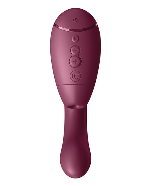 Womanizer Next Duo Rechargeable Clitoral and G-Spot Vibrator in Dusky Pink