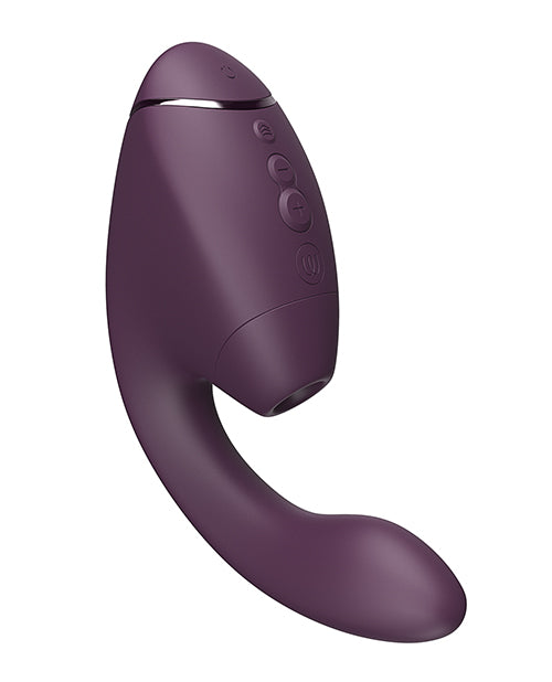Womanizer Next Duo Rechargeable Clitoral and G-Spot Vibrator in Dark Purple