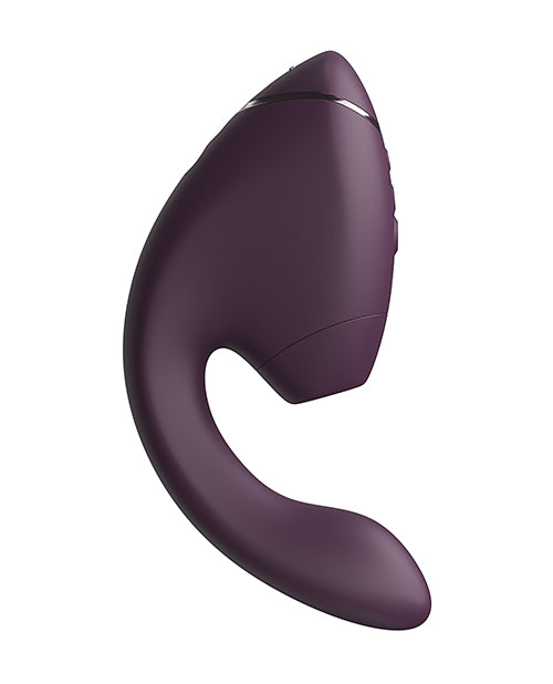 Womanizer Next Duo Rechargeable Clitoral and G-Spot Vibrator in Dark Purple