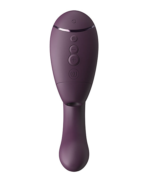Womanizer Next Duo Rechargeable Clitoral and G-Spot Vibrator in Dark Purple