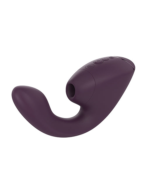 Womanizer Next Duo Rechargeable Clitoral and G-Spot Vibrator in Dark Purple