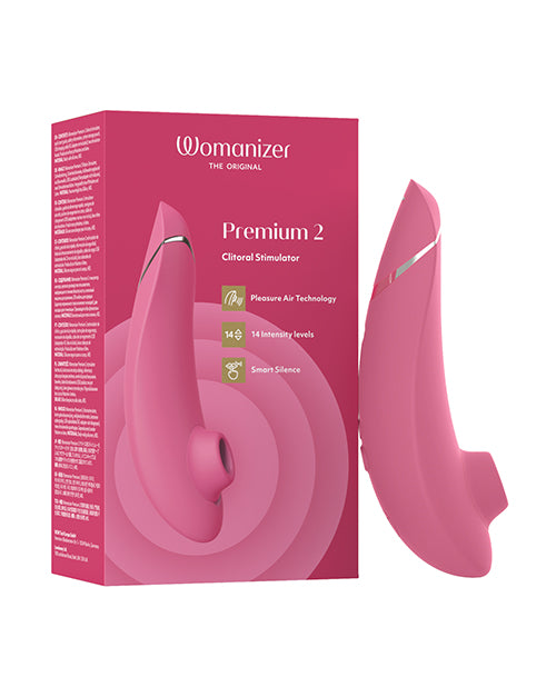 Womanizer Stimulator Premium 2 with Dual Stimulator Heads and Smart Silence Technology for Personalized Pleasure