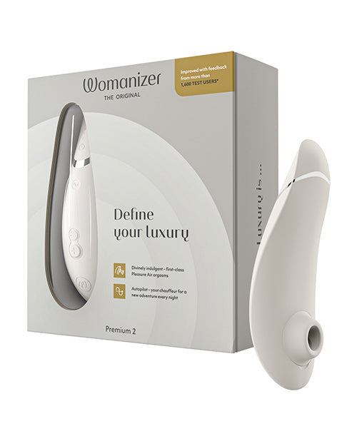 Womanizer Air-Pulse Stimulator in Gray with Smart Silence and Multiple Intensities for Clitoral Pleasure