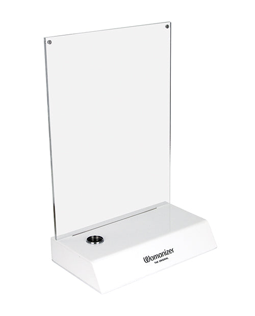 Womanizer Display Stand with Sleek Acrylic Design and Stable Base for Retail Product Showcases