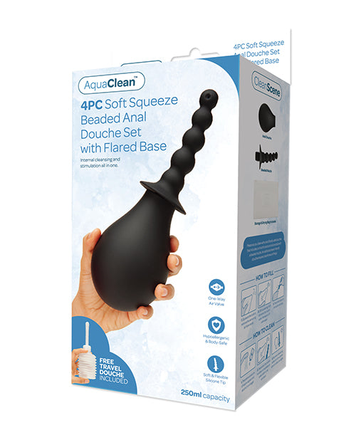 CleanScene Anal Products Medical Grade Soft Squeeze Douche with Removable Nozzle for Comfortable Cleansing