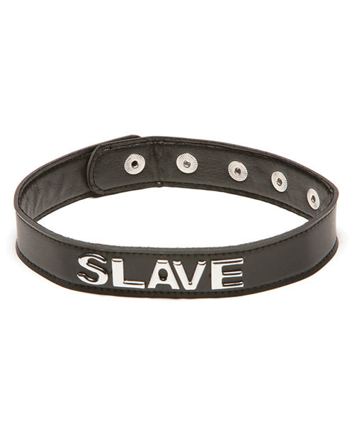 XPlay BDSM Slave Collar Adjustable Faux Leather with D-Ring for Comfortable Restraint Play