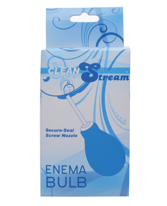 CleanStream Enema Bulb blue secure nozzle portable rubber travel hygiene anal cleansing