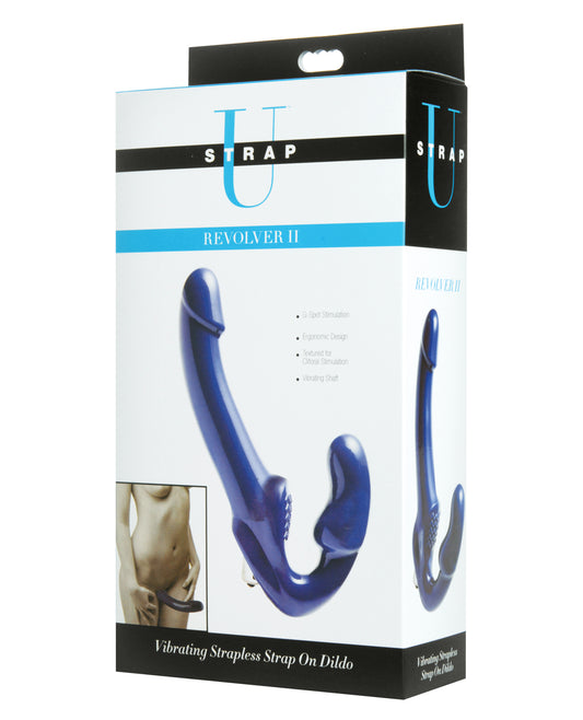 Strap U Strap On Vibrating Strapless Dildo with Curved G-Spot Shaft and Clitoral Pad for Couples Pleasure