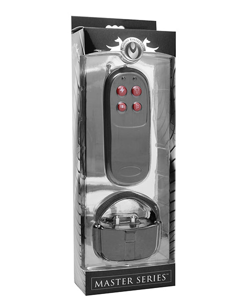 Master Series Cock Shock Remote CBT Electric Cock Ring with Adjustable Fit