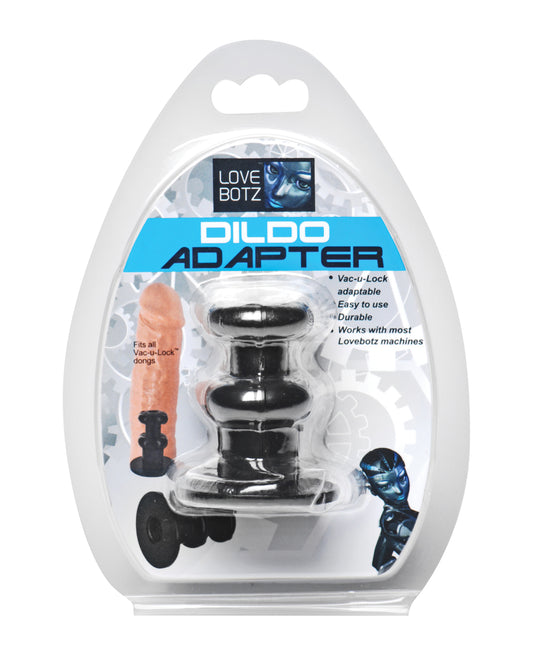 LoveBotz Sex Machine Dildo Adapter Electro Polished Metal Universal Vac-U-Lock Compatibility for Enhanced Versatility