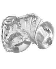 Detained 2.0 Restrictive Clear Chastity Cage with Teasing Nubs
