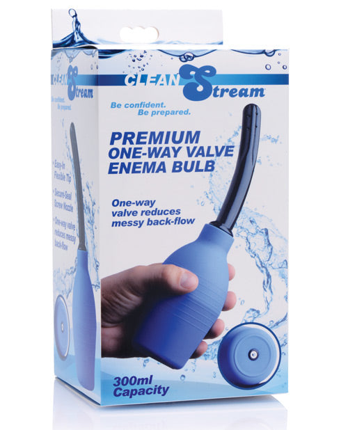 CleanStream Anal Enema Bulb with One-Way Valve and Textured Grip for Hygienic Cleansing