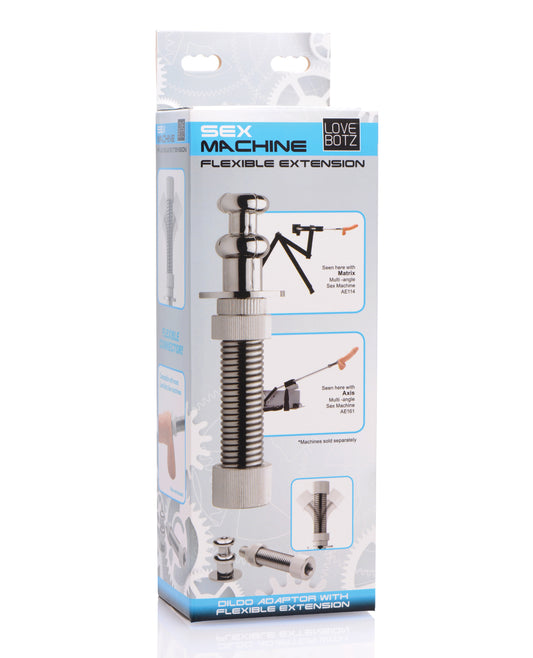 LoveBotz Sex Machine Flexible Extension with Spring Design and Vacuum-Lock Connector for Enhanced Reach and Realistic Thrusting