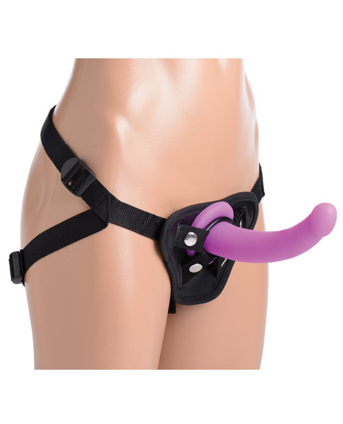 Strap U Silicone Strap-On Set with G-Spot Dildo and Adjustable Harness