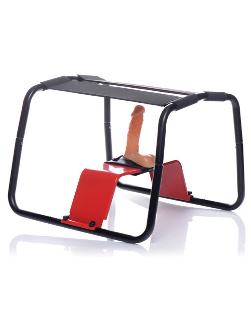 LoveBotz Bangin Extreme Sex Stool with Adjustable Harness and Raiser Bar