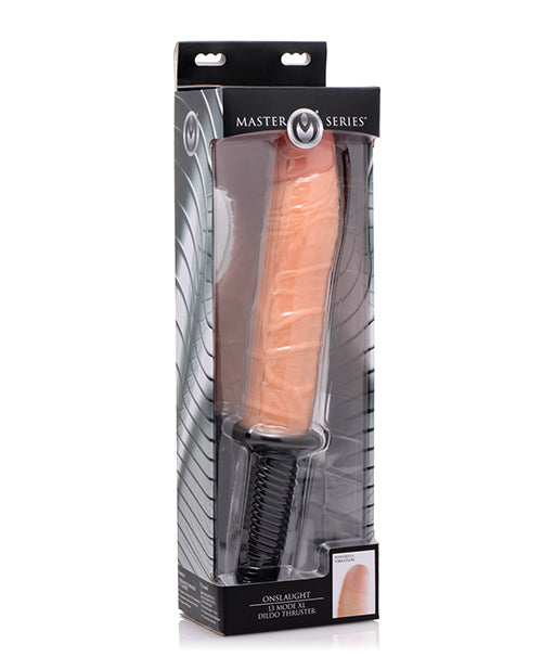 Master Series Vibrator Realistic Textured Shaft Grooved Handle for Deep Penetrative Pleasure