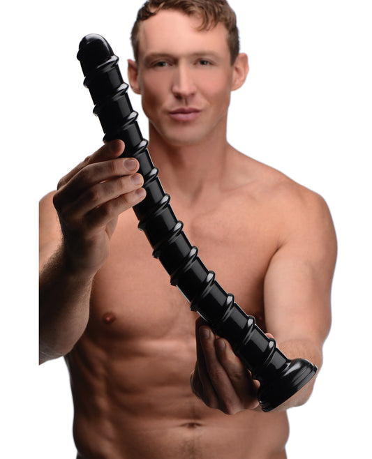 Hosed 18-Inch Swirl Hose Extra-Long Textured Dildo