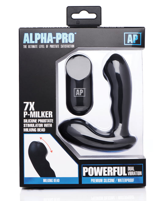 Alpha Pro Anal Products Prostate Stimulator Remote Milking Bead and 7 Modes for Targeted Prostate Massage