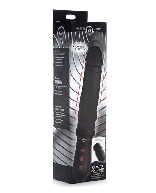 Master Series Vibrator Ergonomic Handle Lifelike Silicone Thrusting for Confident Pleasure