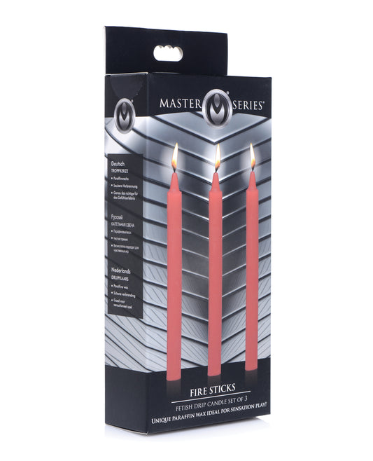 Master Series setting the mood fetish drip candles low-melt paraffin fragrance-free for sensual wax play