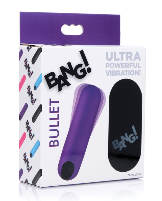 Bang! Vibrating Bullet Stimulator Wireless Remote Control Waterproof Silicone for Customizable Pleasure