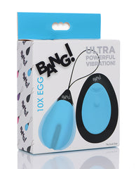 Bang! Stimulators Silicone Vibrating Egg with Remote and Deep Indentation for Discreet Intimate Stimulation