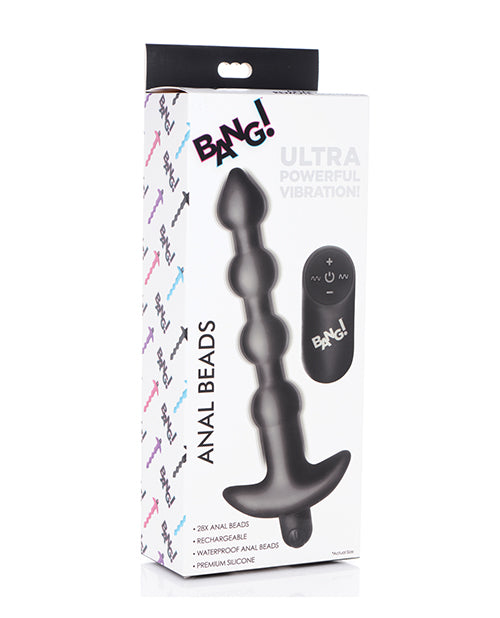 Bang! Anal Products Vibrating Silicone Anal Beads Wireless Remote for Versatile Backdoor Stimulation
