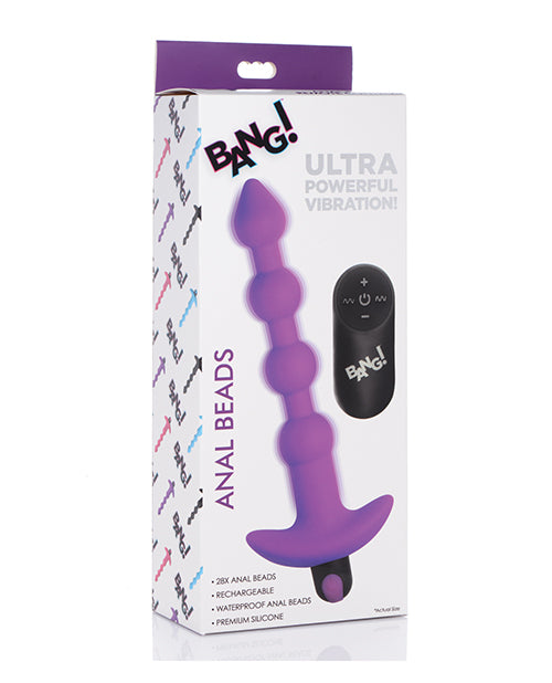 Bang! Silicone Anal Beads with Remote Control and Multiple Vibrations for Comfortable Anal Stimulation