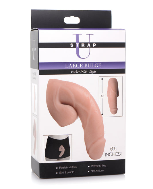 Strap U transgender packer dildo with realistic veins and flexible body for comfortable gender expression