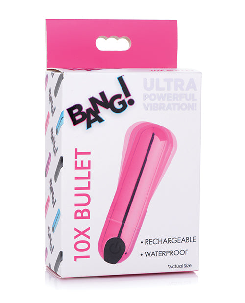 Bang! Stimulators Metallic Pink Vibrating Bullet with USB Rechargeable Design for Discreet Portable Pleasure