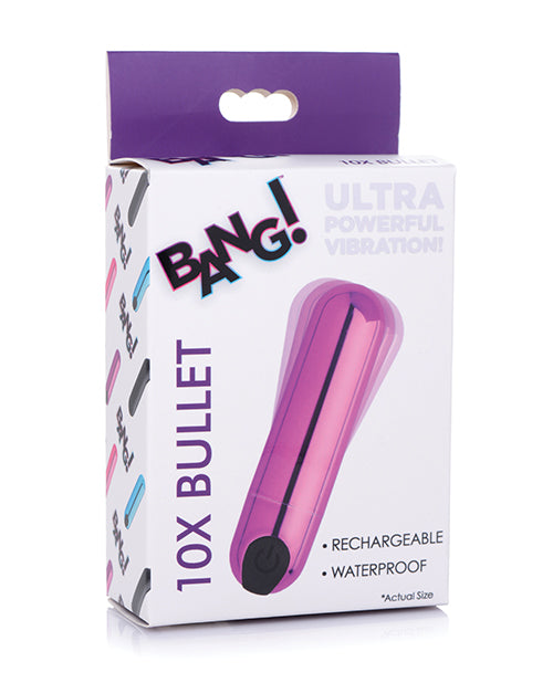 Bang! Stimulators Compact Metallic Vibrating Bullet USB Rechargeable Waterproof Design for Discreet Personal Pleasure