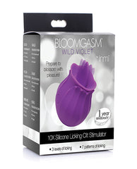 Inmi Stimulator Violet-Shaped Design 10 Licking Modes Silicone for Intense Clitoral Pleasure