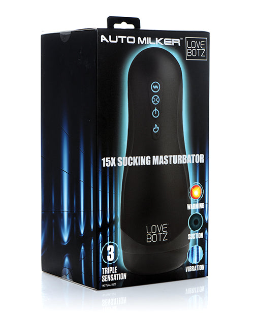 The Milker Masturbator 15x Suction Vibrating with Heating Function for Intense Male Stimulation