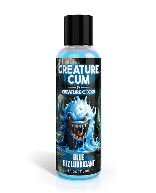 Creature Cum Blue Water-Based Lubricant 4 oz with Fantasy-Inspired Color