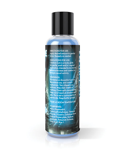 Creature Cum Blue Water-Based Lubricant 4 oz with Fantasy-Inspired Color