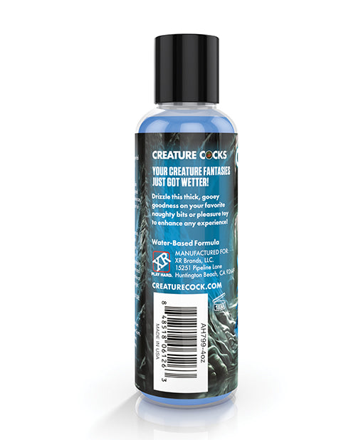 Creature Cum Blue Water-Based Lubricant 4 oz with Fantasy-Inspired Color