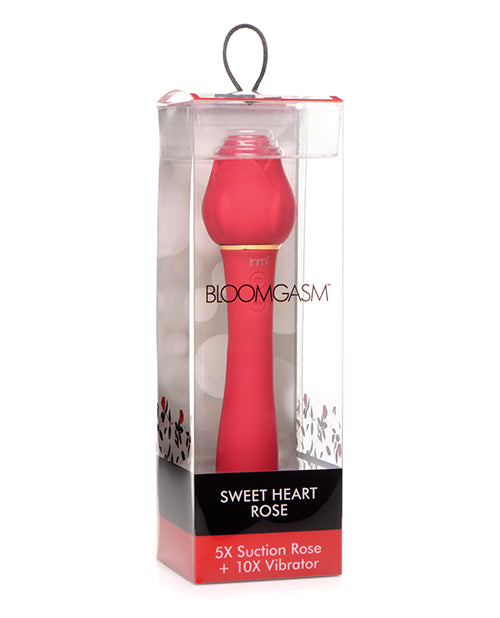Inmi Suction Rose Vibrator Stimulator with 5 Modes and Soft Silicone for Clitoral and Internal Pleasure