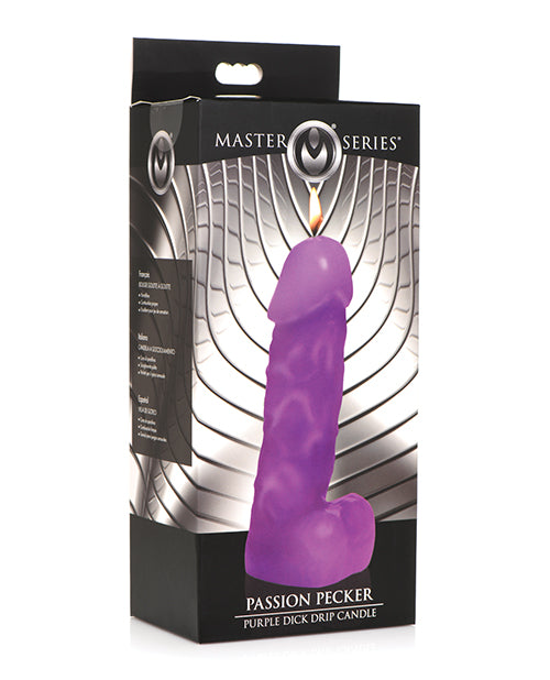 Master Series Setting The Mood Purple Pecker Candle Low Melting Moisturizing Wax for Sensual Wax Play