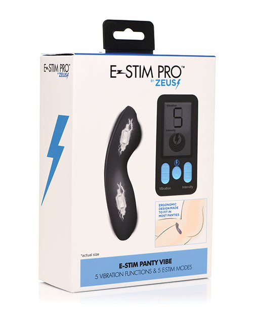 No Brand Stimulators Remote-Controlled E-Stim Panty Vibe with LED Display for Discreet Dual Stimulation