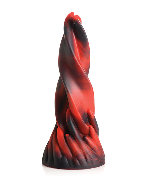 Creature Cocks Hell Kiss Silicone Dildo with Twisted Tongues and Suction Base