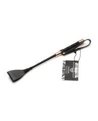Master Series Bondage Riding Crop Vegan Leather Triangular Tip Secure Grip for Precision Impact Play
