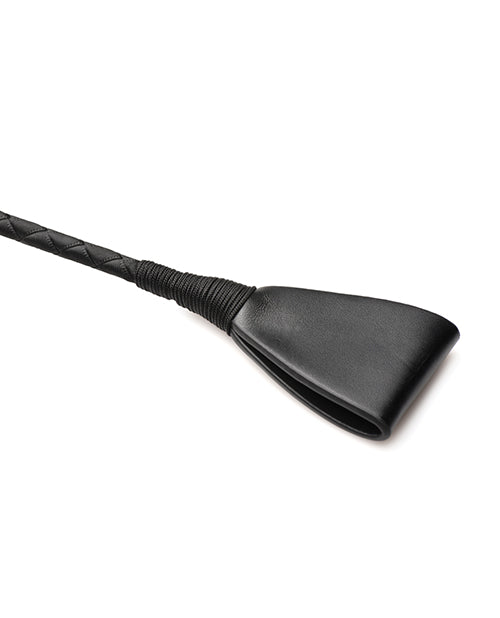 Master Series Stallion 12-Inch Riding Crop with Vegan Leather and Triangular Tip