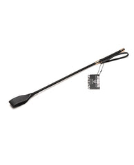 Master Series riding crop vegan leather sturdy grip triangle tip for precision spanking and kink play
