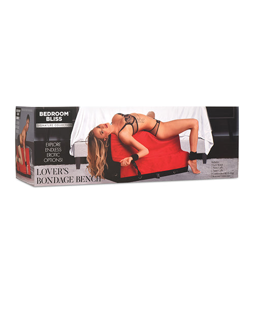 Bedroom Bliss Love Bench Position Aid with High-Density Foam and Washable Covers for Comfortable Bondage Play