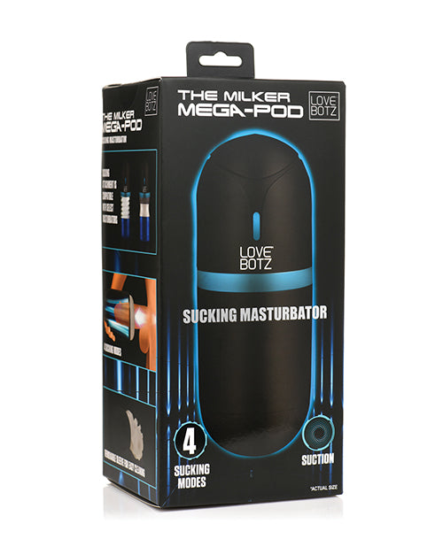 The Milker Sucking Masturbator with Ribbed TPE Sleeve and 4 Suction Modes for Advanced Male Stimulation
