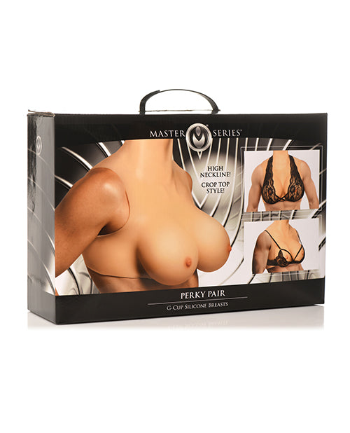 Master Series Silicone Breasts Realistic G Cup Turtleneck Design for Crossdressing and Cosplay