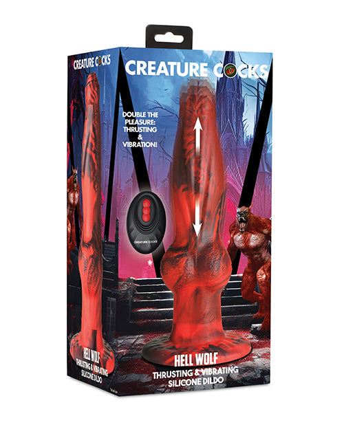 Creature Cocks Vibrator Thrusting Silicone Dildo Remote Control Waterproof for versatile pleasure