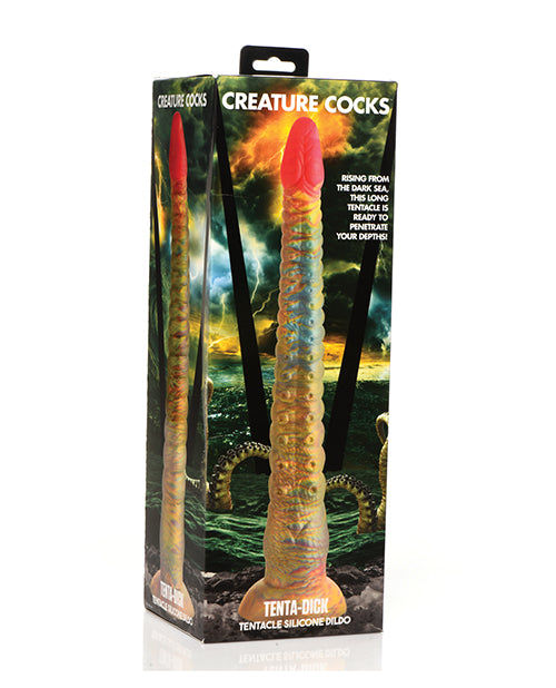 Creature Cocks Silicone Dildo Colorful Tentacle Design Sucker Detailing for Fantasy Roleplay and Deep Pleasure