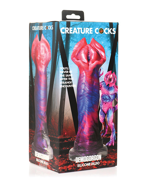 Creature Cocks Dildo Demogorgon design with textured shaft and suction base for fantasy roleplay pleasure